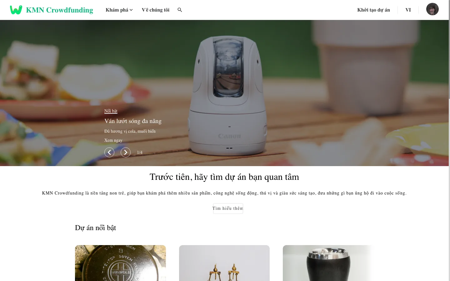 Chia sẻ Mã nguồn KMN Crowdfunding - Nền tảng Gọi vốn Cộng đồng